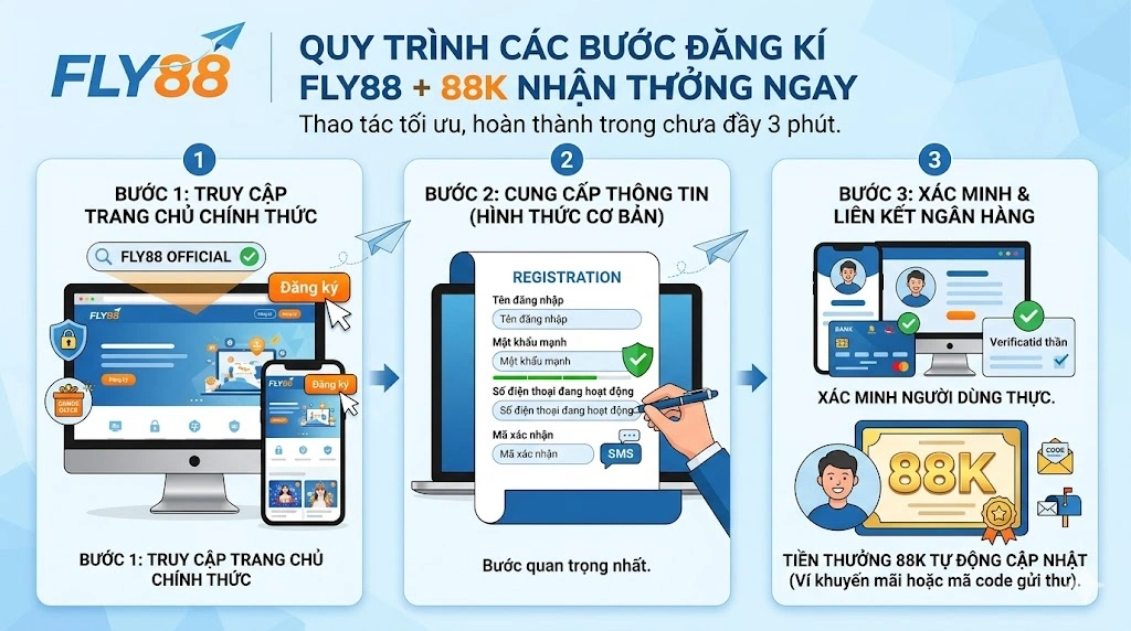 Đăng kí FLY88 + 88K: Nhận ngay code tân thủ mới nhất 2026 - Winqube88
