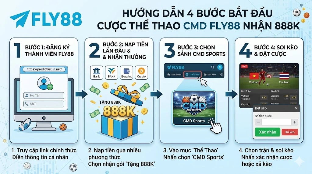 Thể Thao CMD Fly88 - Sảnh Cược Xả Kèo Thông Minh - Winqube88