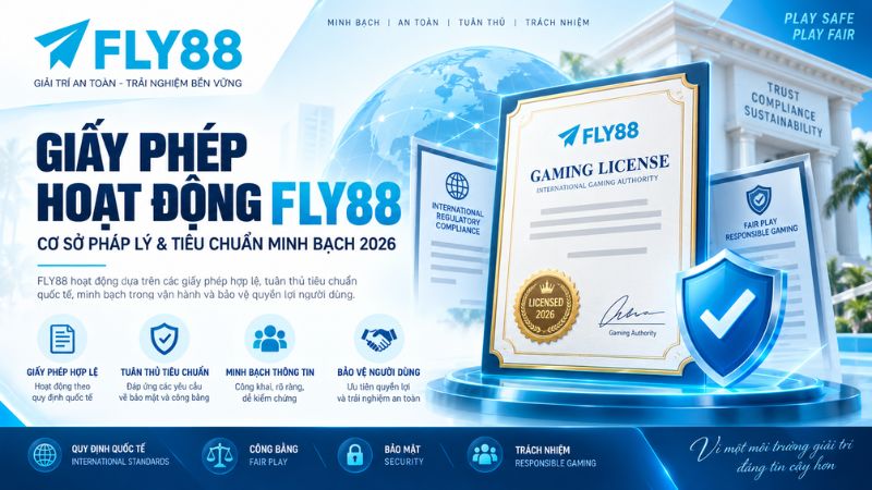 Giấy Phép Hoạt Động FLY88 – Tình Trạng & Cách Xác Minh - Winqube88