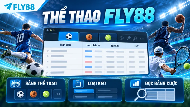 Thể Thao FLY88 – Các Sảnh, Loại Kèo & Cách Đọc Bảng Cược - Winqube88